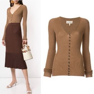Mara Hoffman Brown Alpaca Cardigan Sweater